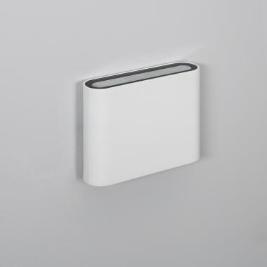 Aplique de Pared Exterior LED 6W Iluminación Doble Cara Cuadrado Blanco Zeus