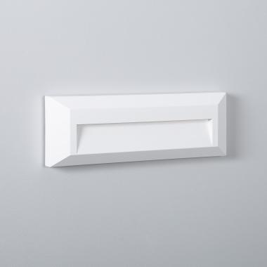 Baliza Exterior LED 2W Superficie Pared Rectangular Blanco Élide