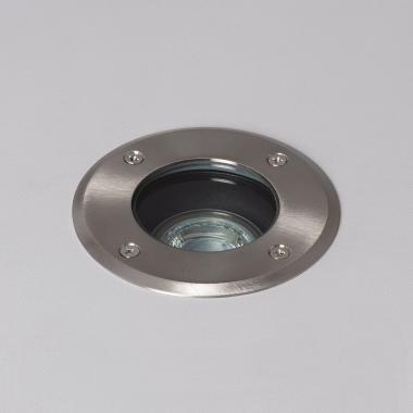 Foco Exterior Empotrable Suelo Circular Inox para GU10