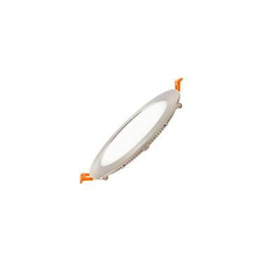 Placa LED 12W Circular SuperSlim Corte Ø 155 mm Silver