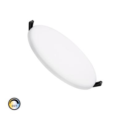 Placa LED 18W CCT Seleccionável Circular Slim Surface (UGR19) Corte Ø155 mm IP54