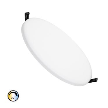 Placa LED 24W CCT Seleccionável Circular Slim Surface (UGR19) Corte Ø200 mm IP54 