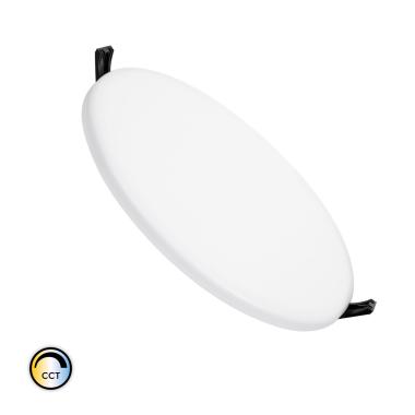 Placa LED 24W CCT Seleccionável Circular Slim Surface (UGR19) Corte Ø200 mm IP54