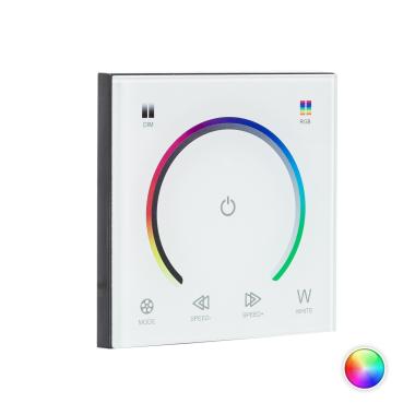 Controlador Regulador Parede Táctil para Fita LED 12/24V DC RGB