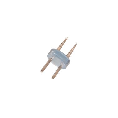 Conector 2 PIN para Fita Neon Circular 360 e Mangueira LED 220V AC IP65 Corte a cada 100cm