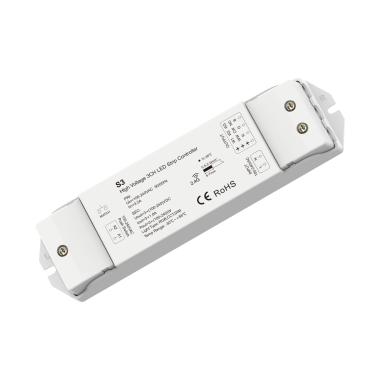 Controlador Regulador Tira LED Monocolor/CCT/RGB 220-240V AC Compatible con Pulsador y Mando RF