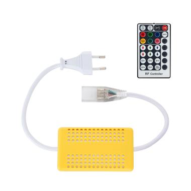 Controlador Fita LED RGB 220V AC Controlo Remoto RF 28 Botões