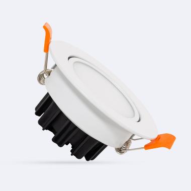 Downlight LED 6W Circular Direcionável Corte Ø 70 mm IP44