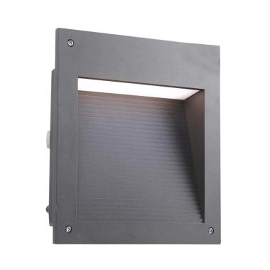 Baliza Exterior LED 27.5W Empotrable Pared Micenas Square Gris Urbano LEDS-C4 05-E128-Z5-EH