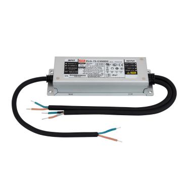 Driver MEAN WELL ELG-75-C350-D2 IP67 Regulável Programável 107-214V DC 75W