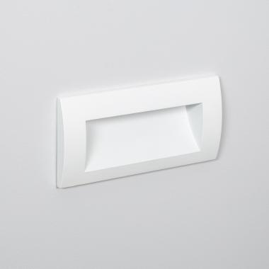 Baliza Exterior LED 4W Encastrável Parede Retangular Branca Elin