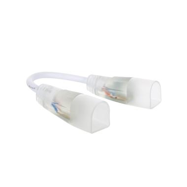 Cabo Conector Neon LED 7.5 W/m Monocor 220V AC 120 LED/m Semicircular 180º IP67 à Medida Corte cada 100 cm