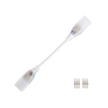 Cable Conector Neón LED 11 W/m RGB  220V AC 60 LED/m Semicircular 180º IP67 a Medida Corte cada 100 cm