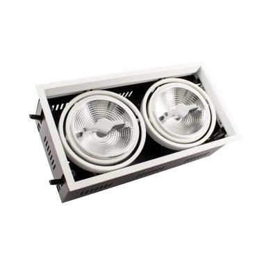 Foco Downlight LED 30W CREE-COB Direccionável AR111 Regulável Corte 315x155 mm No Flicker