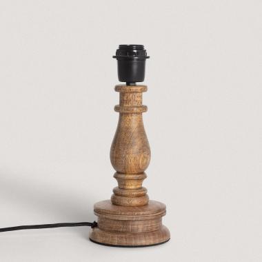 Base Lámpara de Mesa Madera Chess ILUZZIA