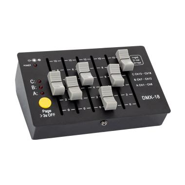 Controlador Consola DMX512 18 Canales Recargable