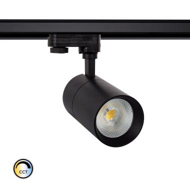 Foco LED Mallet 20W Regulável CCT Seleccionável para Carril Trifásico UGR 15