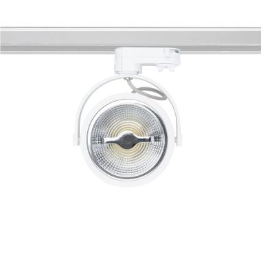 Foco Carril LED Trifásico 15W Regulable CREE AR111 Blanco