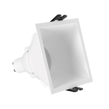 Foco Downlight Quadrado GU10 6W Corte 85x85 mm Baixo URG PC