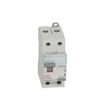 Disjuntor Diferencial Industrial 2P 300mA 25-63 A 10kA Classe AC LEGRAND DX³ 411524