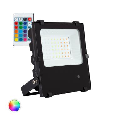 Foco Proyector LED 30W 135lm/W IP65 HE PRO RGB Regulable