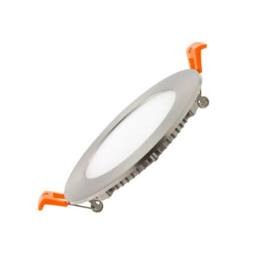 Placa LED 6W Circular SuperSlim Corte Ø 110 mm Silver