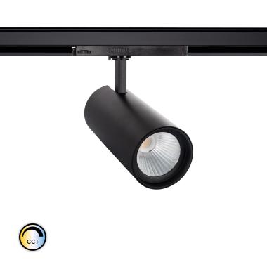 Foco Carril LED Trifásico 40W CCT d'Angelo PHILIPS Xitanium Negro