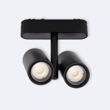 Foco Carril LED Magnético 25mm SuperSlim Cuarzo 16W 48V Negro