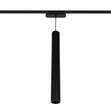 Foco Carril Colgante LED Magnético 25mm SuperSlim Cuarzo 7W 48V Negro