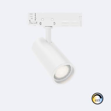 Foco Carril LED Trifásico 20W Fasano Antideslumbramiento CCT Regulable Blanco