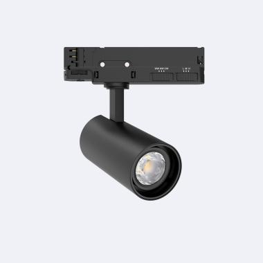 Foco Carril LED Trifásico 20W Fasano Regulable Negro