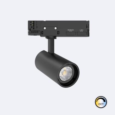 Foco Carril LED Trifásico 20W Fasano CCT Regulável Preto