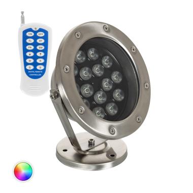 Foco Sumergible LED RGB 15W Superficie 24V DC IP68