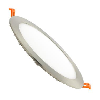 Placa LED 15W Circular SuperSlim Corte Ø 170 mm Silver