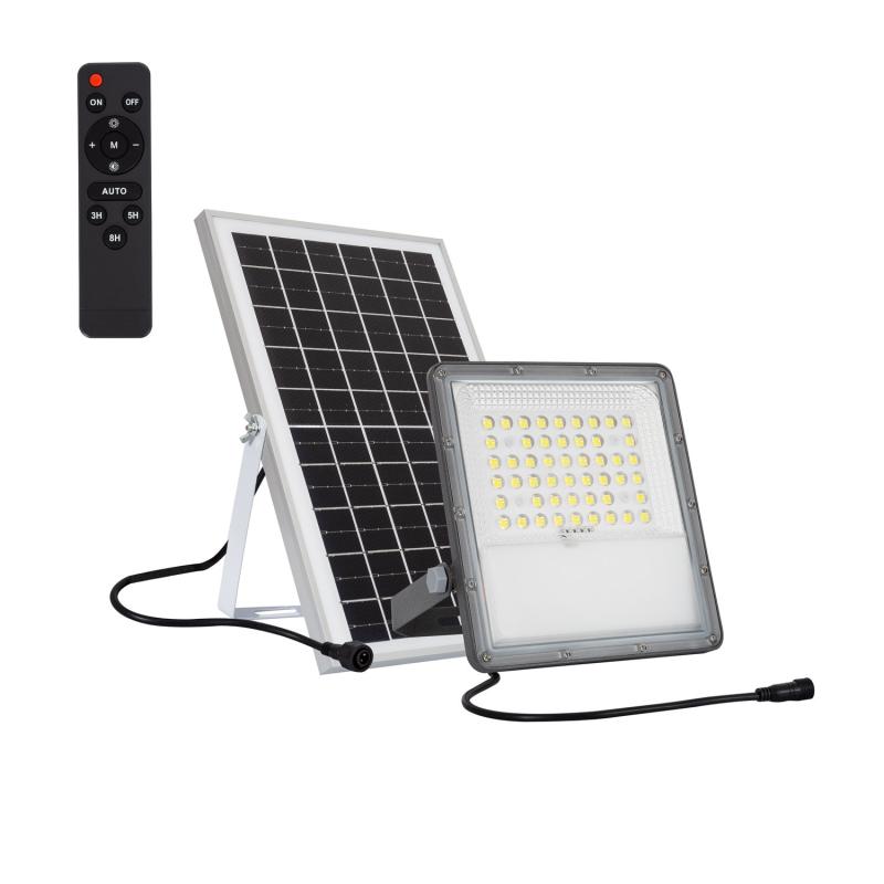 Foco Proyector LED Solar 10W 100lm/W IP65 con Control Remoto