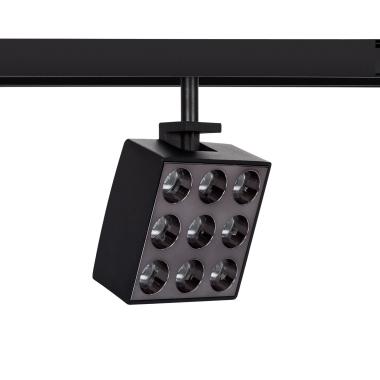 Foco Carril LED Magnético 15W Quadrado Orientável 20mm 48V