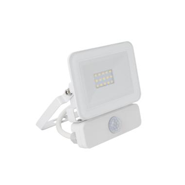 Foco Projetor LED 10W 120lm/W IP65 Slim com Detector de Movimento PIR