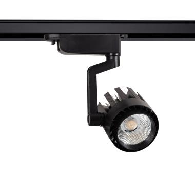 Foco Carril LED Monofásico 30W Dora Negro