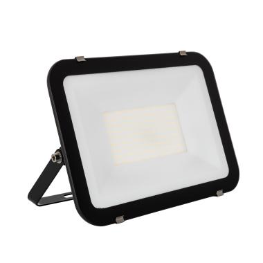 Foco Proyector LED 100W 120lm/W IP65 Slim Cristal Negro