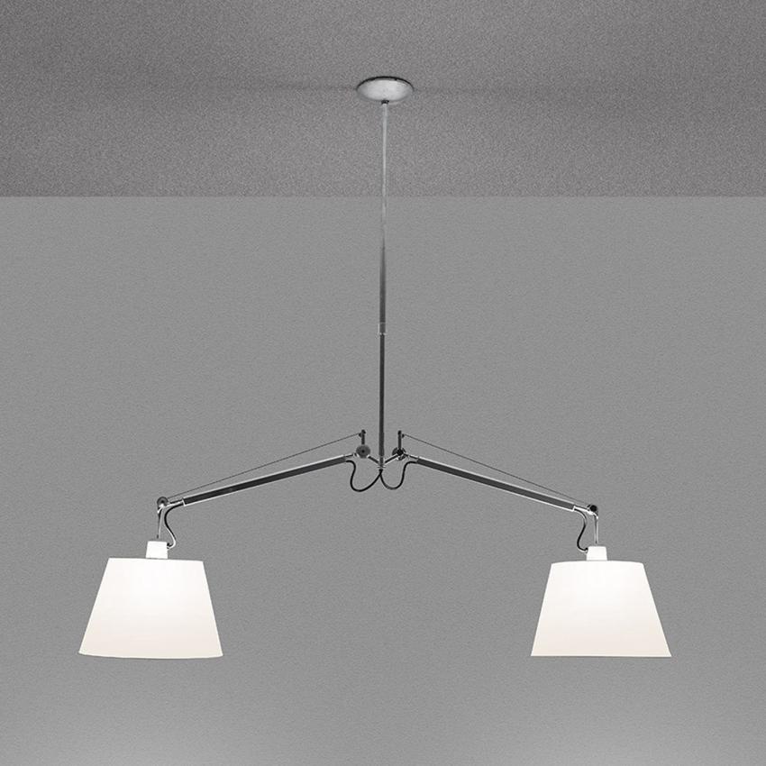 Candeeiro Suspenso Tolomeo 2 Braços Inclináveis ARTEMIDE 