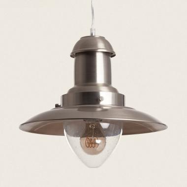 Candeeiro Suspenso Nickel Satin Fisherman