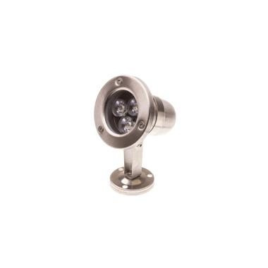 Foco LED de Superfície Inox 12V 3W