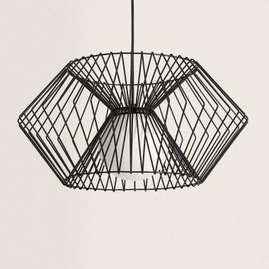 Candeeiro Suspenso Metal Hexagon