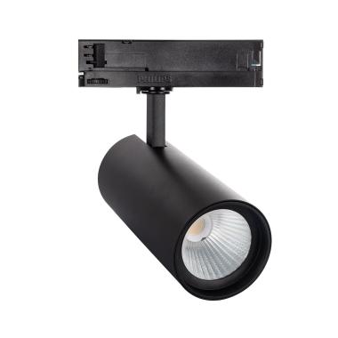 Foco Carril LED Trifásico 30W d'Angelo PHILIPS Xitanium Negro