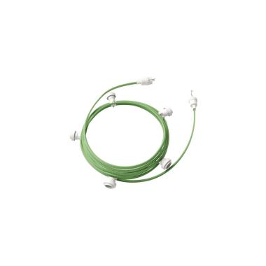 Guirnalda Exterior Lumet System 7.5m con 5 Portalámparas E27 Blanco Creative-Cables CATE27B075