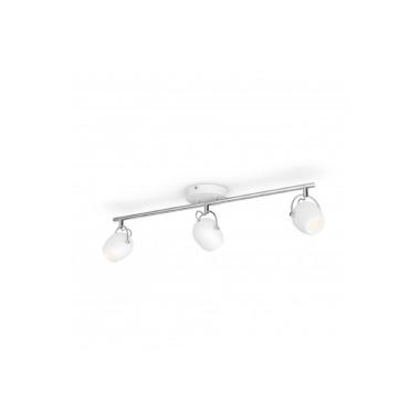 Candeeiro de Teto LED com Três Focos PHILIPS Rivano 3x4.3W