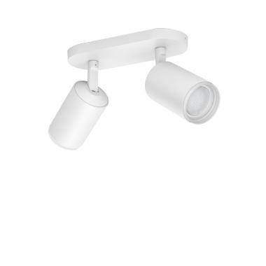 Lámpara de Techo White Color 2x6W PHILIPS Hue Fugato