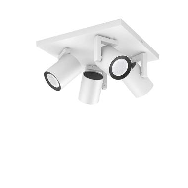 Aplique de Teto LED White Cor Argenta 4x6W PHILIPS Hue