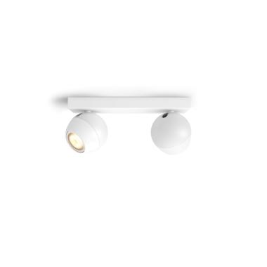 Candeeiro de Teto White Ambiance Dois Focos GU10 PHILIPS Hue Buckram