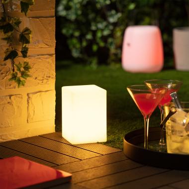 Lámpara de Mesa Exterior LED RGB Portátil con Batería Recargable Kozan